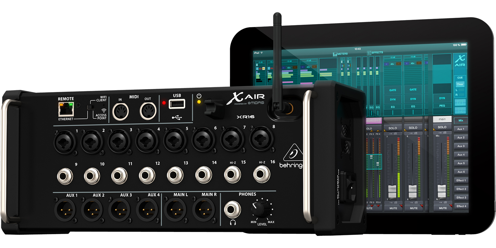 Behringer xr16 mezclador digital 16 canales
