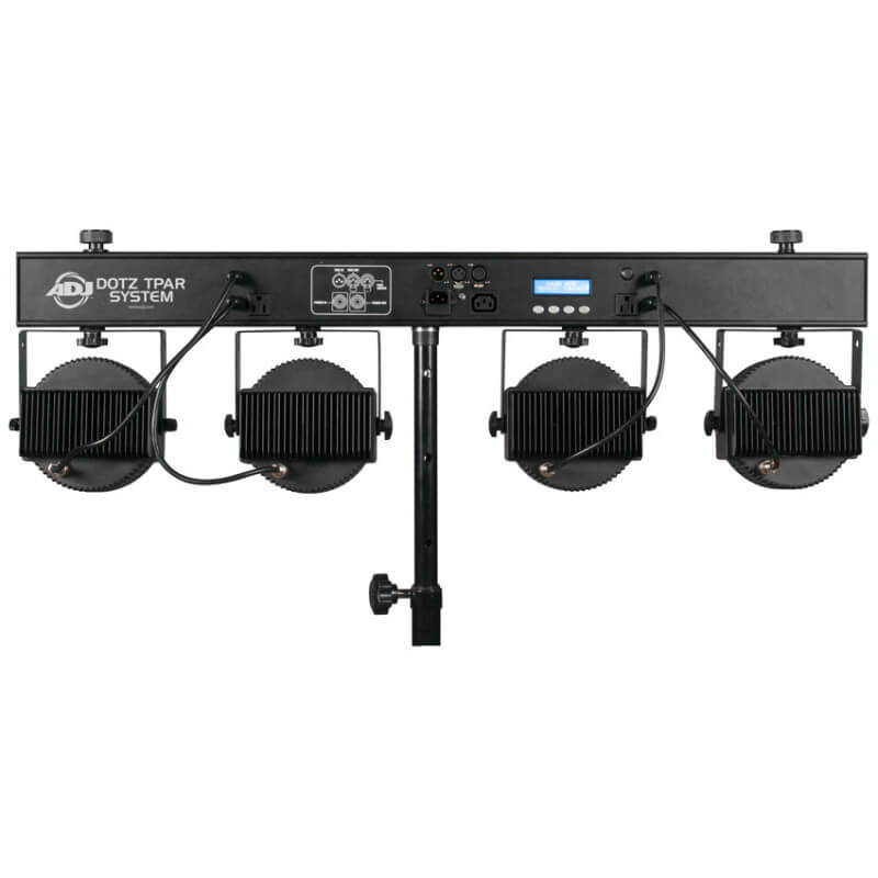 Adj dotz tpar system paquete de 4 par de 30w cob tri rgb