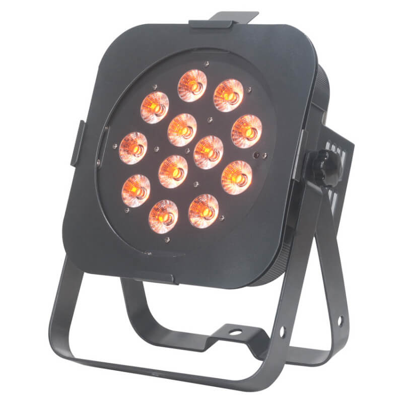 Adj flat par tw12 luminaria tipo par con 12 leds de 5w