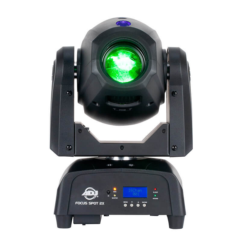 Adj focus spot 2x cabeza móvil tipo spot con 1 led blanco frío de 100w