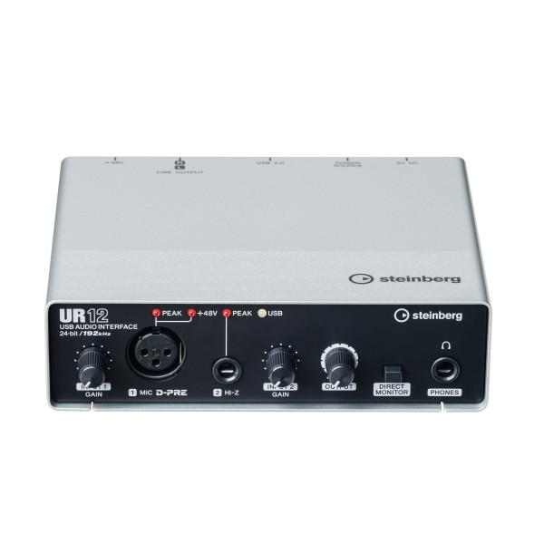 Steinberg ur12 interfaz de audio usb 2x2 con 1x d-Pre y soporte 192 khz