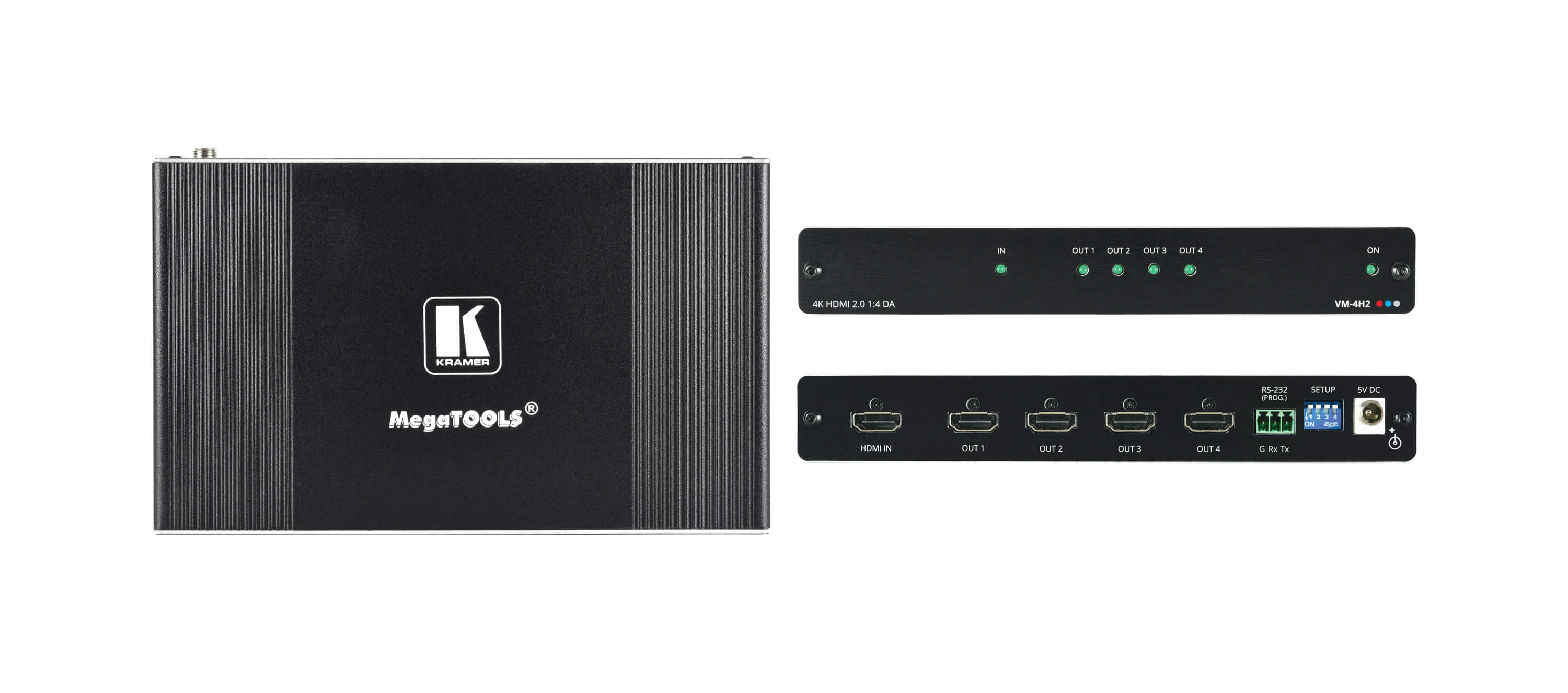 Kramer vm-4h2 distribuidor amplificador hdmi 1:4 4k hdr