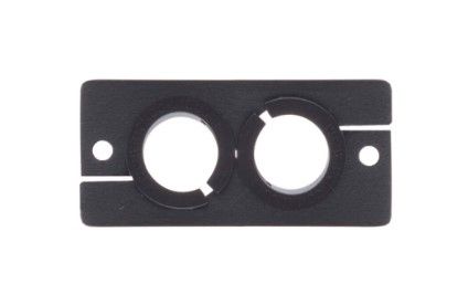 Kramer wcp-2(b) placa de pared para pasa-Cables dual