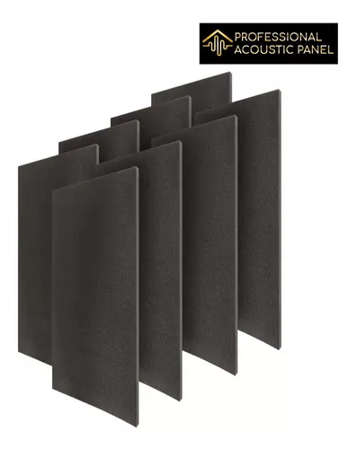 Professional acoustic panel eal4-Lxt8 espuma acústica absorbente lisa sala tv paq 8 pza 1mx60x10cm