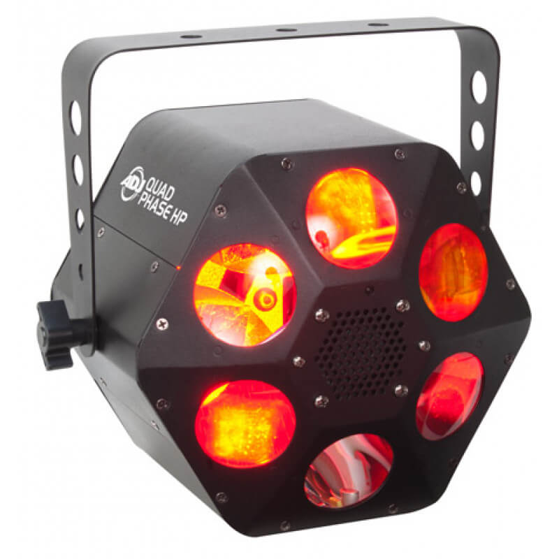 Adj quad phase hp efecto de iluminación de 1x32w rgbw con rotación