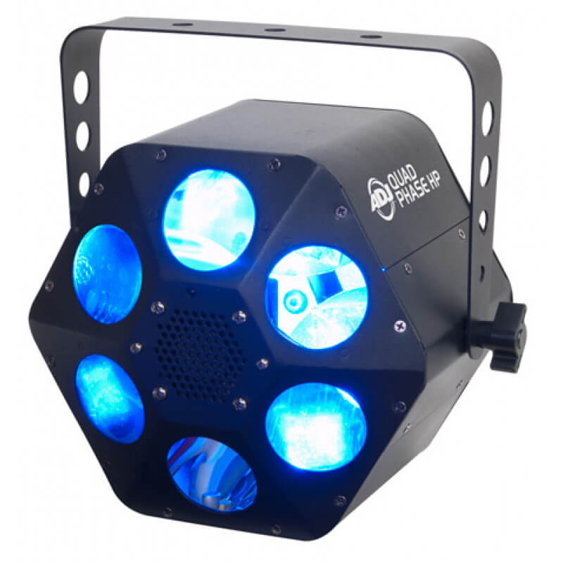 Adj quad phase hp efecto de iluminación de 1x32w rgbw con rotación
