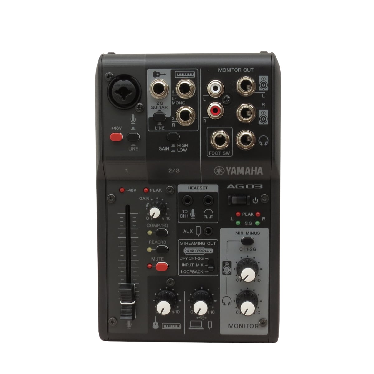 AG03MK2B Yamaha mezclador usb de audio en bucle de transmisión en vivo de 3 canales