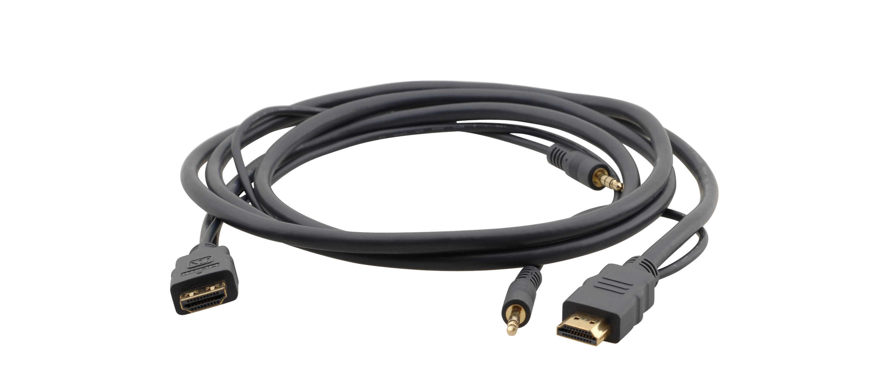 Kramer C-mhma/mhma-25 Cable Hdmi De Alta Velocidad Con Ethernet Y Audio Estéreo De 3.5 Mm De 7.60m