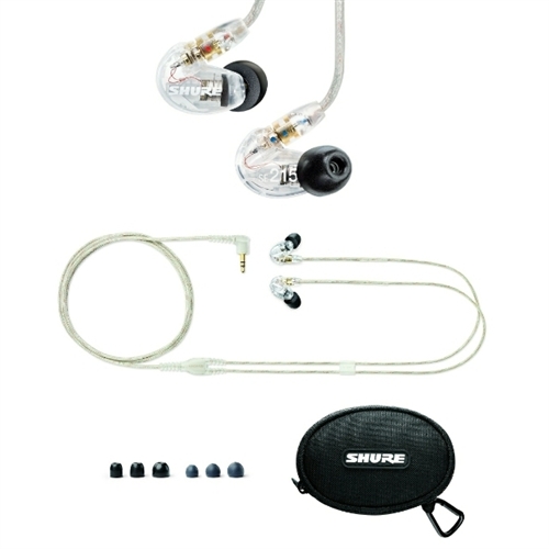 Shure Se215-cl-uni Audífonos Transparentes Con Cable