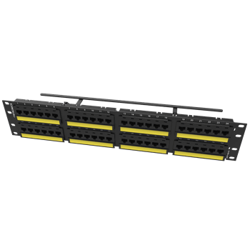 Ortronics Sp6au48 Patch Panel De 48 Puertos Plano Cat6a De 2ur Techchoice