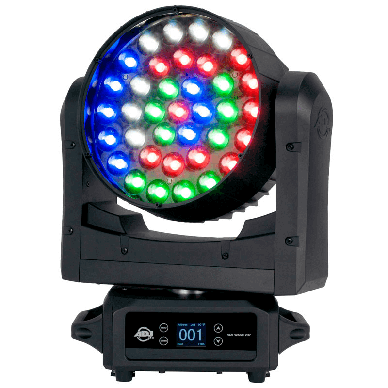 Adj Vizi Wash Z37 Cabeza Móvil Tipo Wash Con 37 Leds Rgbw De 740w