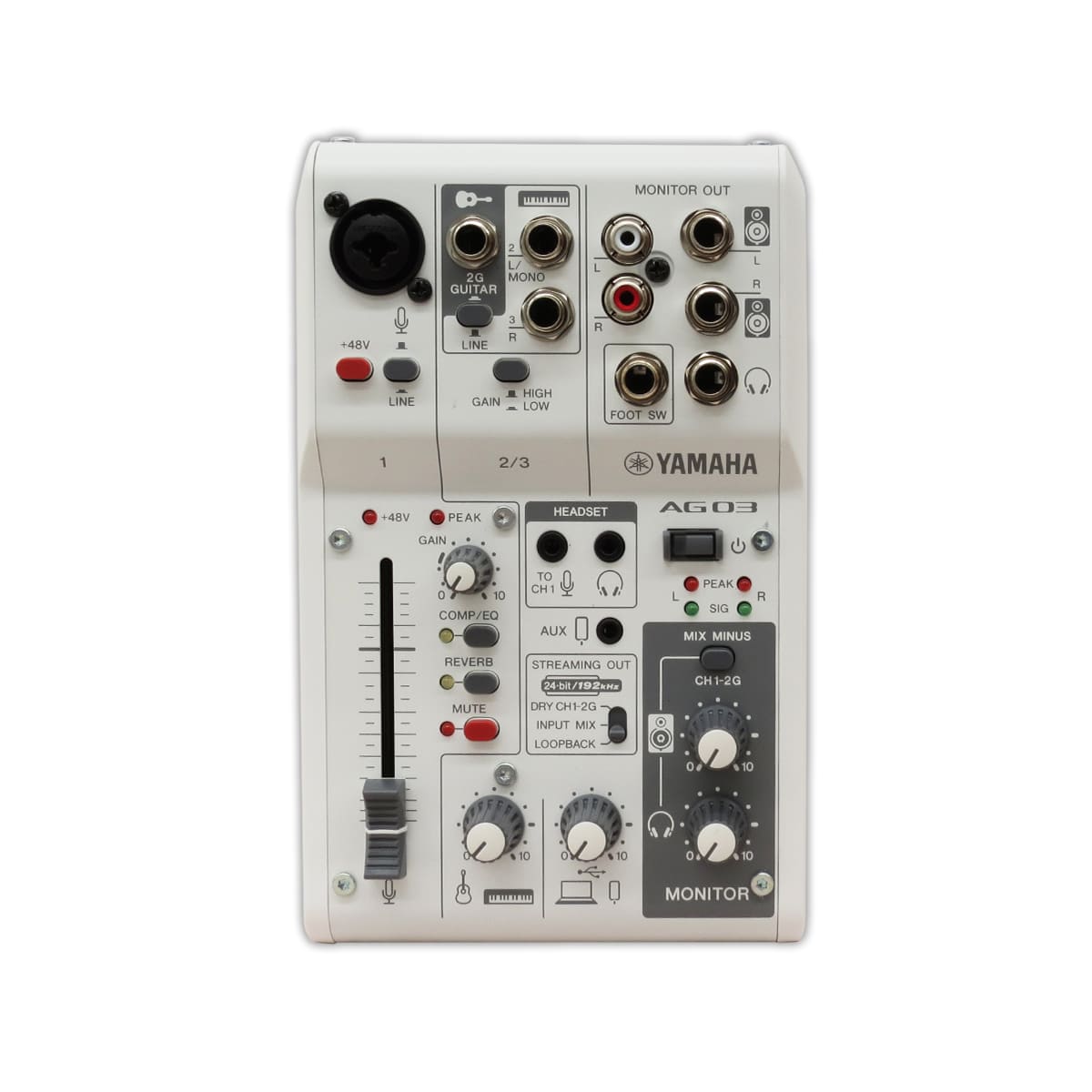 Yamaha Mezclador Usb De Audio En Bucle De Transmisión En Vivo De 3 Canales